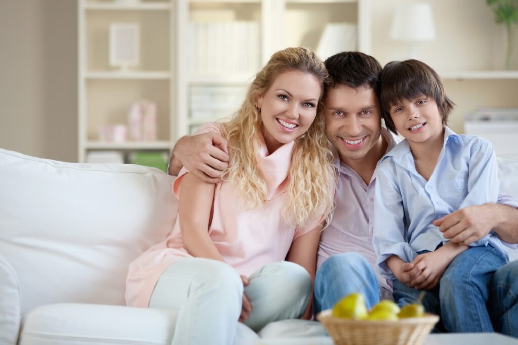 Happy parents with boy